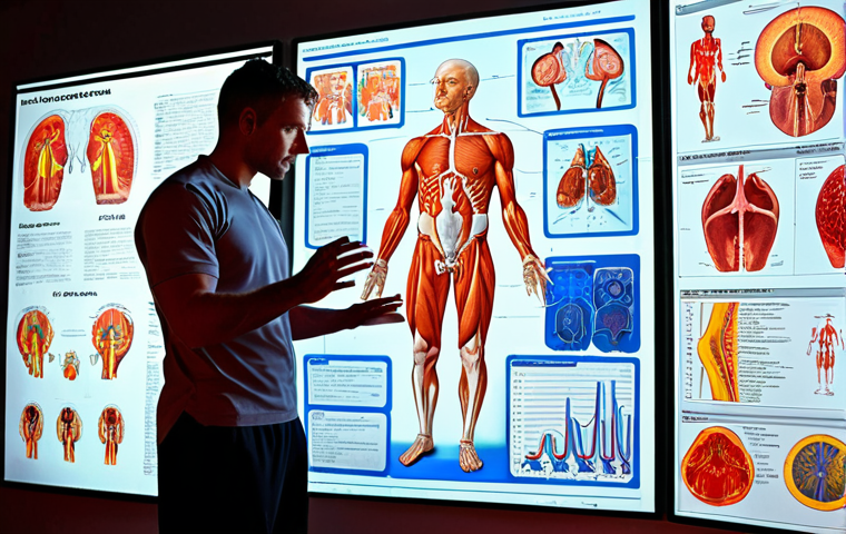The Foundation of Expertise and Application**
    A knowledgeable sports coach, male or female, stands confidently surrounded by a vibrant, abstract display of glowing anatomical structures, physiological charts, and dynamic biomechanical equations, symbolizing deep scientific understanding. In the background, a client is subtly shown performing an optimized exercise, demonstrating the practical application of this knowledge. The image conveys continuous learning, professional growth, and the scientific rigor behind effective training, rendered with modern aesthetics and dynamic, focused lighting.

2.  **Prompt for