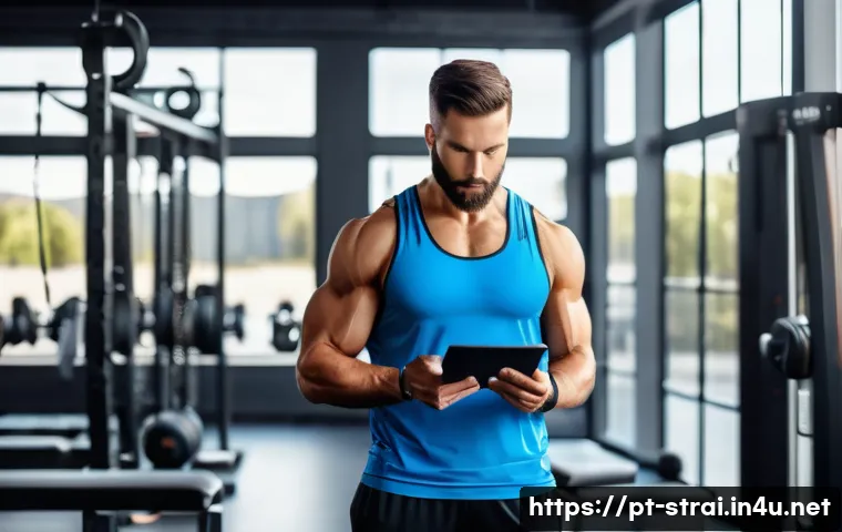 스포츠 트레이너로 성공한 사례 연구 - A professional sports coach attentively listening to an athlete in a modern gym setting, personalize...